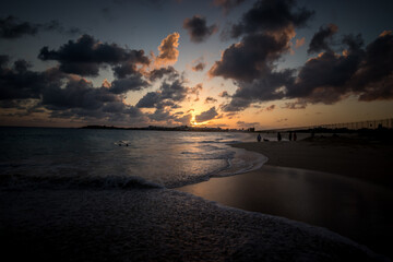 Sunset Caribbean Island - Sint Marteen - No AI