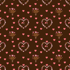 My Funny Valentine Seamless Vector Pattern Design