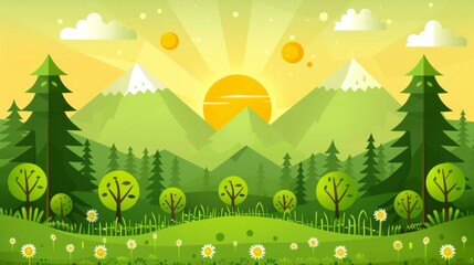 Obraz premium christmas tree in the forest