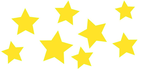 Obraz premium stars isolated on white