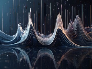 sound wave in 3d view