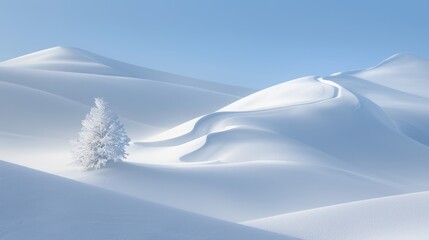 Obraz premium snow covered mountains in winter