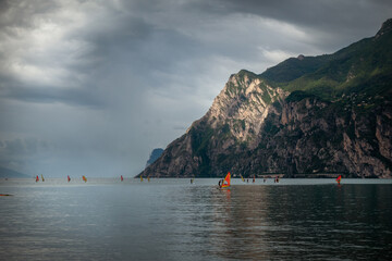 Windsurfer auf dem Gardasee