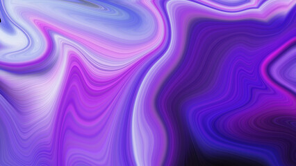 4K abstract digital background with wavy lines that move fluidly and dynamically in purple and black tones