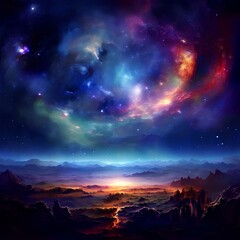 Naklejka premium Galassia - Occhio - Universo