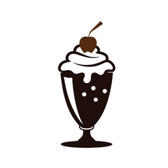 Chocolate cake vector illustration
