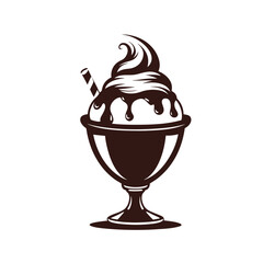 Chocolate cake vector illustration
