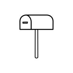 Mail box icon. Post box. PO box. Letter box.