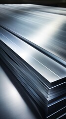 Obraz premium Aluminum Material Structure Background - Generative AI