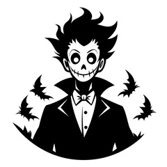 halloween with a person,Halloween  Bill ,halloween  castle and pumpkin