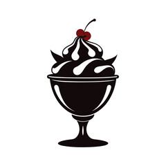 Chocolate cake vector illustration
