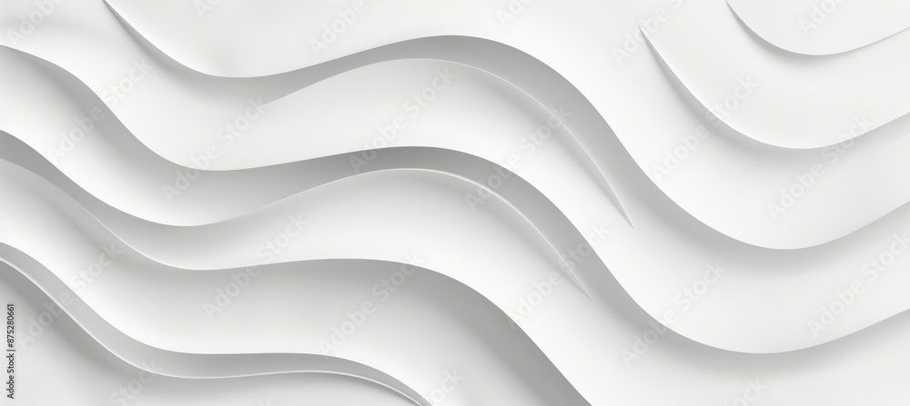 Poster a white background with a subtle pattern of wavy lines.