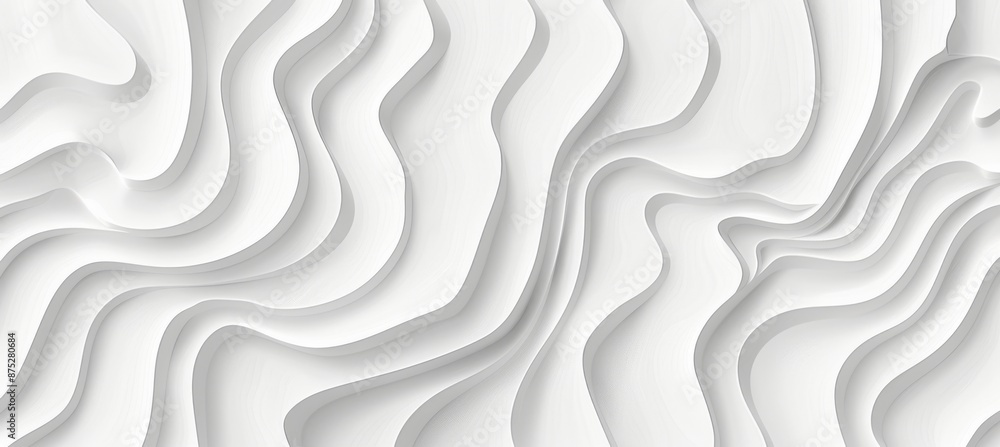 Poster a white background with a subtle pattern of wavy lines.