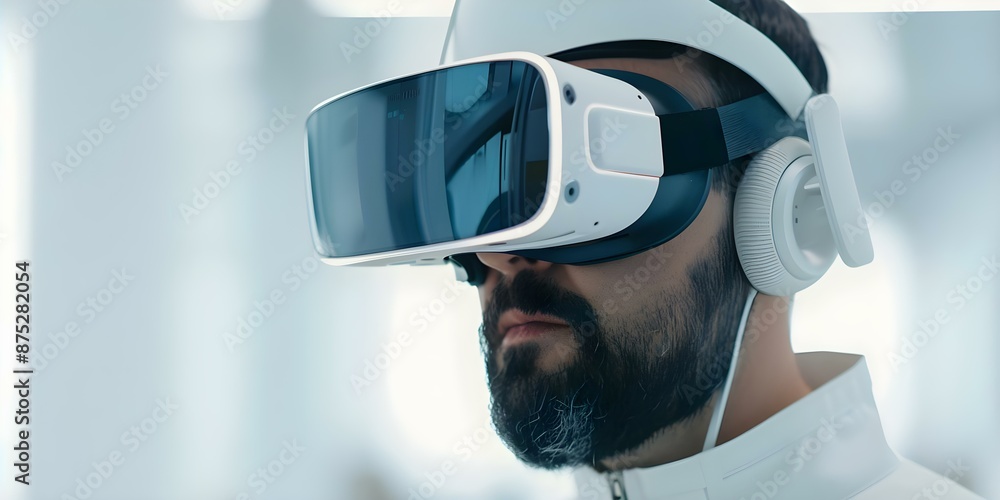 Poster exploring the fusion of virtual reality and augmented reality in a dynamic digital environment. conc