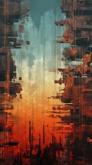Fototapeta premium Rust Material Structure Background - Generative AI