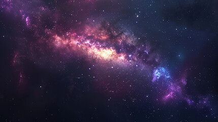 Obraz premium A night sky background featuring galaxies and stars in outer space, depicting the vast expanse and beauty of the universe.