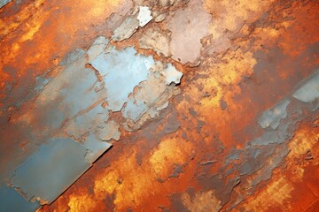 Obraz premium Rust Material Structure Background - Generative AI