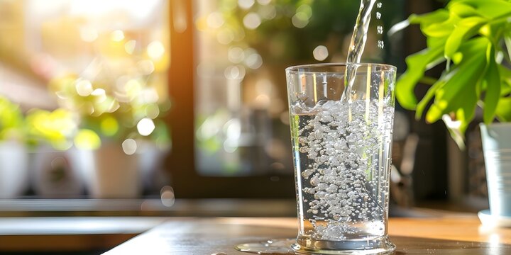 Highlighting the significance of clean safe drinking water with advanced filtration. Concept Clean Water Access, Safe Drinking Water, Advanced Filtration, Water Quality, Public Health