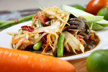 Somtam Thai food Malakor Somtam Famous Thai food, Thai salad, 