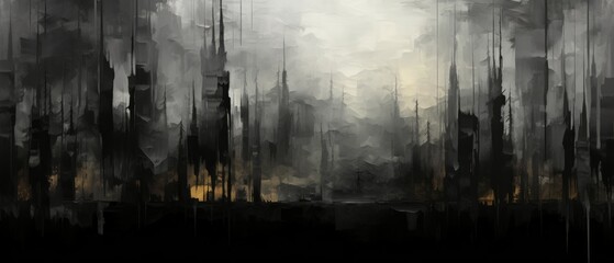 Fototapeta premium Charcoal Material Structure Background - Generative AI