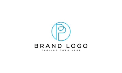 Fototapeta premium letter P logo design vector template design for brand.