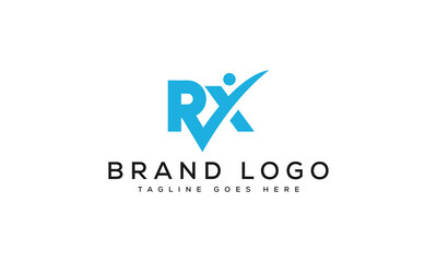 letter RX logo design vector template design for brand.