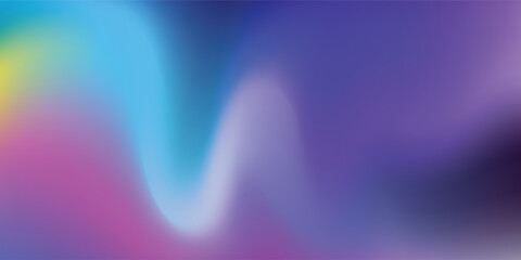 Abstract Colorful Grainy Gradient Background Modern Blurred Holographic Defocused Trendy Template For Banner, Poster, Wallpaper