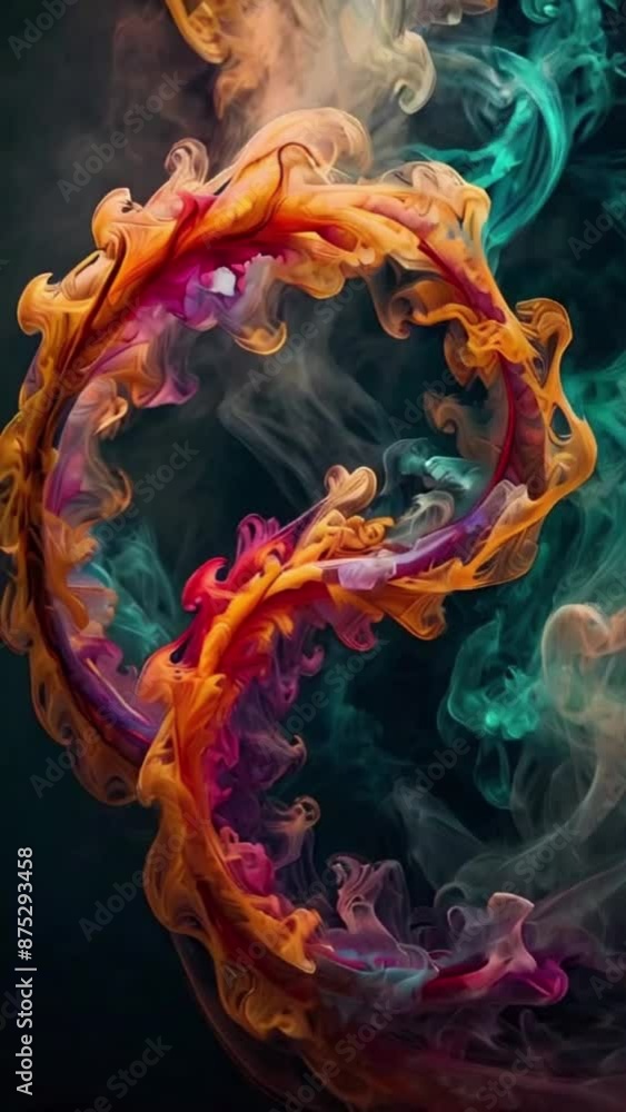 Canvas Prints mesmerizing smoke art