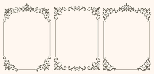 Ornate vintage frames