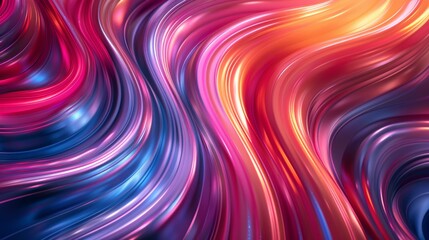 Obraz premium Abstract swirling pattern in vibrant red, pink, purple, and blue hues.