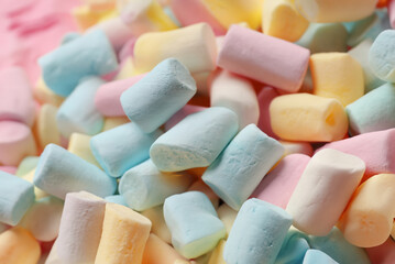 Close-Up Shot of Marshmallow Texture for Background Use