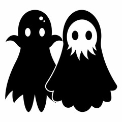Spooky Ghost  Floral Halloween Pumpkins,halloween vector
