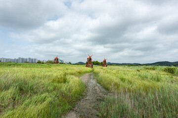 It is a picture of Soraepogu in Incheon, South Korea	