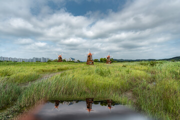 It is a picture of Soraepogu in Incheon, South Korea	