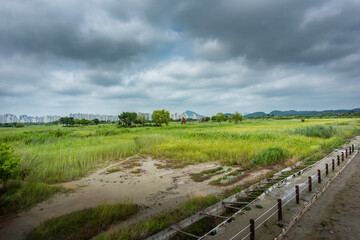 It is a picture of Soraepogu in Incheon, South Korea	