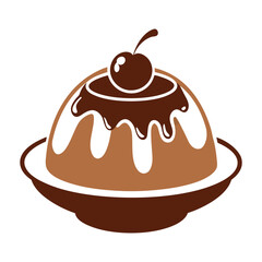 Chocolate cake vector illustration
