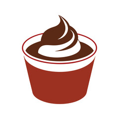 Chocolate cake vector illustration
