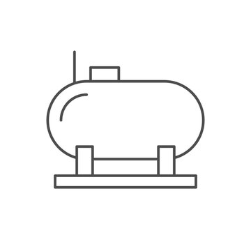 recommend clip art: Gas tank line outline icon