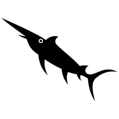 Sea Animals Vector Art with black color