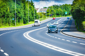 Dublin, Ireland - Scenery on the road