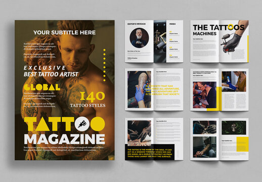 Tattoo Magazine Template