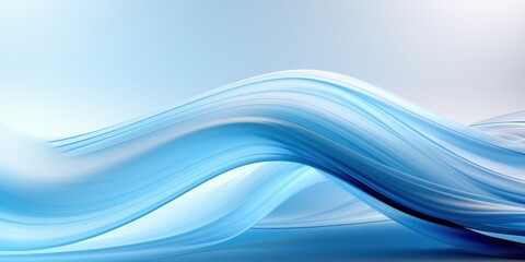 Obraz premium Abstract Blue Wave Background
