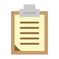 Clipboard (for order details) Vector Flat Icon Design