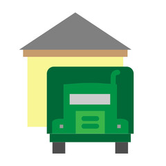 Loading dock Vector Flat Icon Design