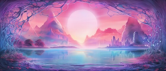 Fototapeta premium Holographic Material Structure Background - Generative AI