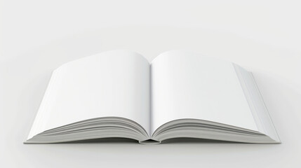 open book with blank pages
