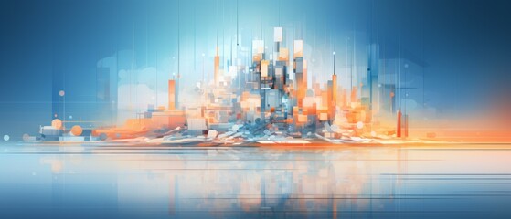 Obraz premium Digital Pixels Material Structure Background - Generative AI