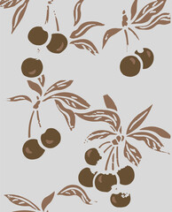 cherry seamless pattern design for background, wallpaper, carpet, textile design, fabric, blanket, blanket for kids, card , wrapping paper , notebook ,batik, diary cover, and etc.