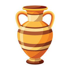 Illustration of Amphora vintage on white