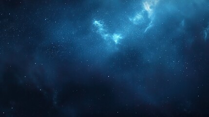 Fototapeta premium abstract blue universe nebula clouds in space, with starry night cosmos galactic sky. wallpaper background 